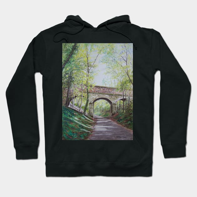 Walk on the Nutbrook nature trail Hoodie by thryngreen